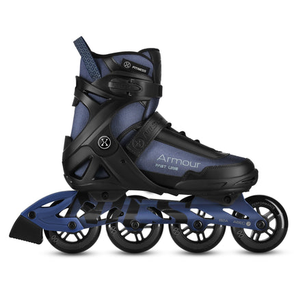 Skrituļslidas, tumši zilas, 42. izmērs, 90 mm ABEC-7