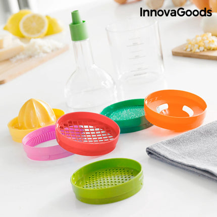 InnovaGoods 8-in-1 Cooking Utensil Bottle, 8 Pieces, 400 ml Measuring Cup