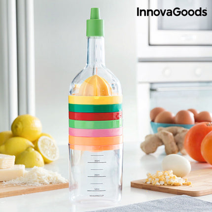 InnovaGoods 8-in-1 Cooking Utensil Bottle, 8 Pieces, 400 ml Measuring Cup