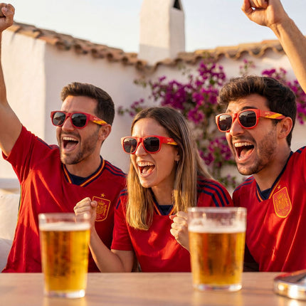 InnovaGoods Beer Dispenser 3.5 L and 2 Roll-Up Sunglasses, Sunfold Spain, Red