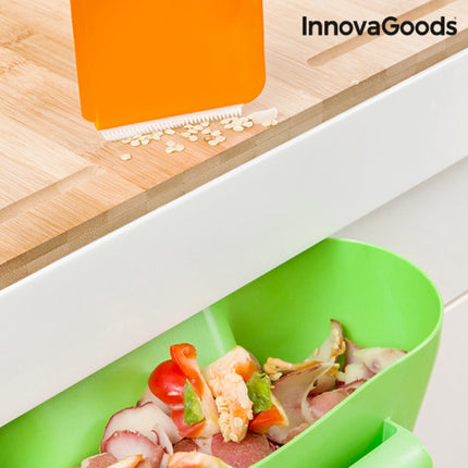 InnovaGoods Hanging Kitchen Waste Container with Spatula, 29 x 12 x 16 cm