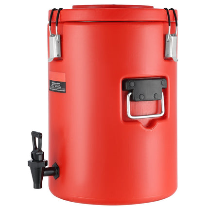 Insulated Beverage Dispenser, 4.5 Gal, Spigot, Stainless Steel