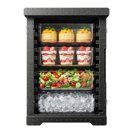 Insulated Food Pan Carrier, 90L Front-Loading Hot Box