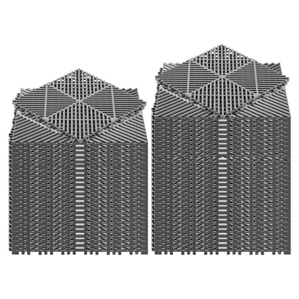 Interlocking Drainage Floor Tiles, 310 mm, 55-Pack