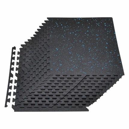 Interlocking Gym Floor Mats, 24-Pack, 24x24 in, 14mm