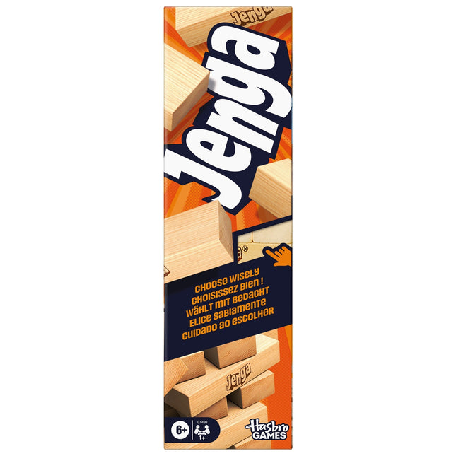 JENGA sakraušanas spēle ar 54 koka klucīšiem ģimenes izklaidei