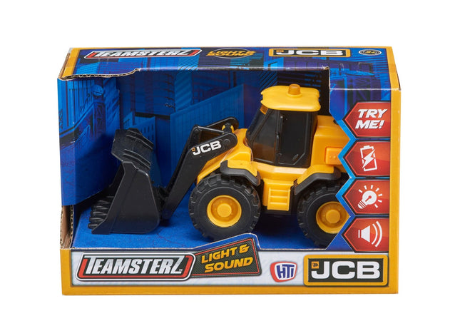 Jcb riteņu iekrāvējs ar gaismu un skaņu, 15 cm