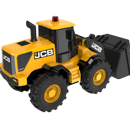 Jcb riteņu iekrāvējs ar gaismu un skaņu, 15 cm