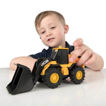 Jcb riteņu iekrāvējs ar gaismu un skaņu, 15 cm