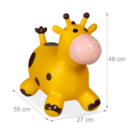 Jumping animal giraffe