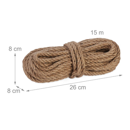 Džutas kabelis 10 mm x 15 m, 2 gab. komplekts