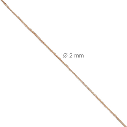 Jute cable 2 mm x 250 m set of 2