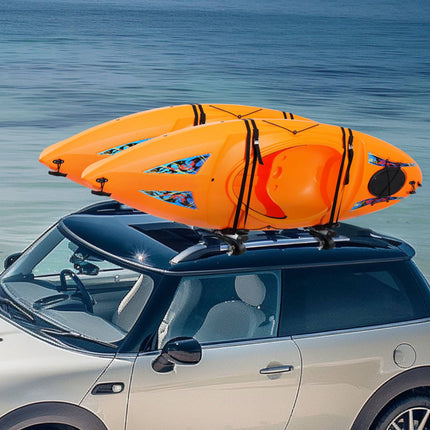 Kayak Roof Rack, 2-Pair Foldable J-Bar Carriers, 2 Kayaks