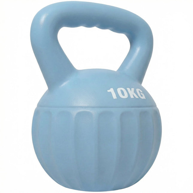 Svaru bumba 10 kg, ar smiltīm pildīta, neslīdošs rokturis, zila