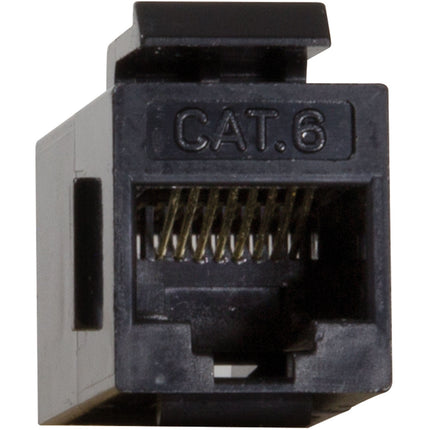 Keystone connector Cat6 UTP 2xRJ45 Black