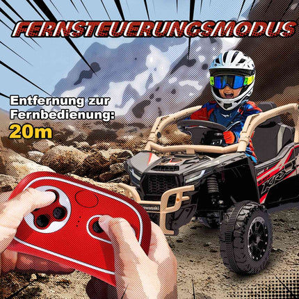 Bērnu 12 V elektriskais bezceļu transportlīdzeklis, ar tālvadību, LED, dzeltens