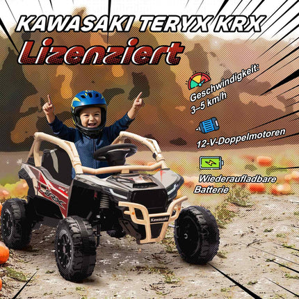 Bērnu 12 V elektriskais bezceļu transportlīdzeklis, ar tālvadību, LED, dzeltens