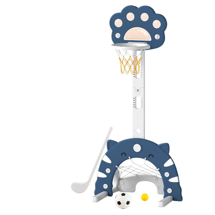 Bērnu 3-in-1 sporta centrs, regulējams basketbola grozs