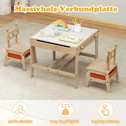 Bērnu 4-vienā aktivitāšu galda komplekts ar robotu krēsliem