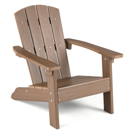Bērnu Adirondack krēsls, visiem laikapstākļiem piemērots HIPS, augsta atzveltne, brūns