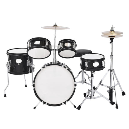 Kids Drum Set, 5-Piece 14-Inch, Throne and Sticks