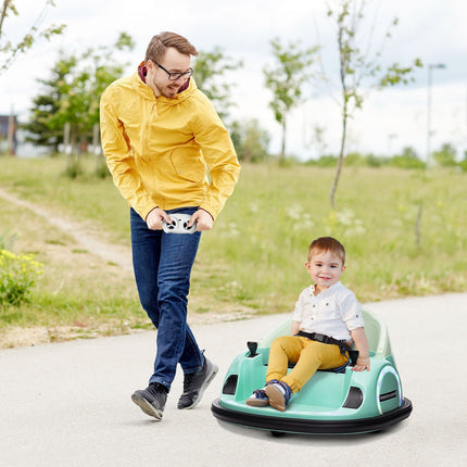 Bērnu elektriskā bufera automašīna, 360° grieziens, 2 km/h, zaļa