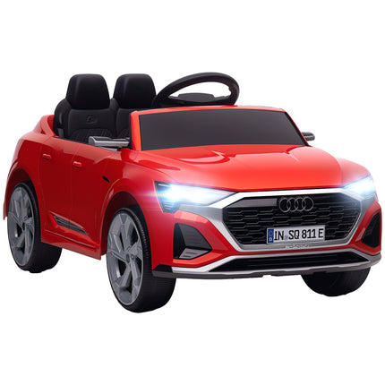 Bērnu elektroauto, 12 V Audi Q8, Tālvadība, Gaismas, Mūzika, Sarkans