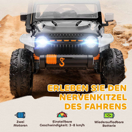 Bērnu elektroauto, 12 V akumulators, tālvadības pults, balta