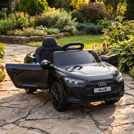 Kids Electric Car 12V with 2.4G Remote Control and 2 Motors, Soft Start, Black