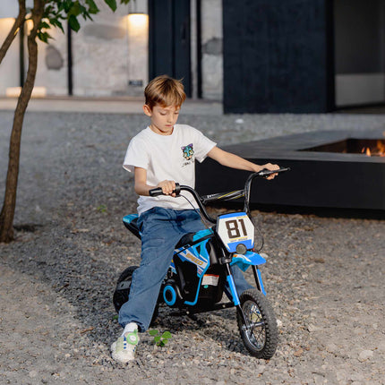 Kids Electric Motorbike 24V 250W with Rear Suspension, Disc Brake, Ages 8-12