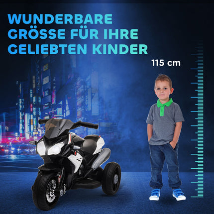 Bērnu elektriskais motocikls, 3 km/h, gaismas un skaņas, vecums 3-5 gadi
