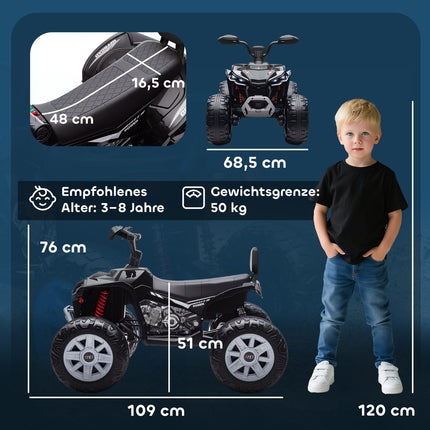 Bērnu elektriskais kvadracikls, 24 V, 4 riteņi, USB, MP3, 6,5 km/h