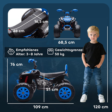 Bērnu elektriskais kvadracikls, 24 V, 4 riteņi, USB, MP3, 6,5 km/h
