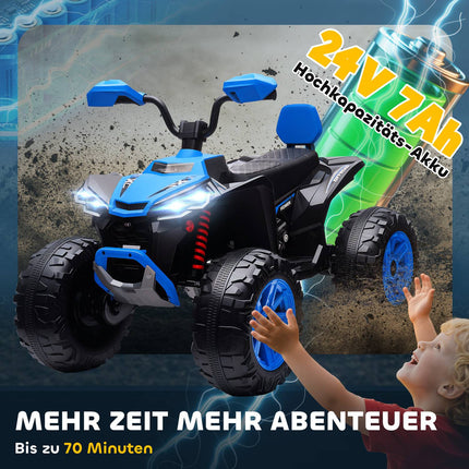 Bērnu elektriskais kvadracikls, 24 V, 4 riteņi, USB, MP3, 6,5 km/h