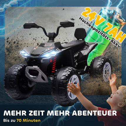 Bērnu elektriskais kvadracikls, 24 V, 4 riteņi, USB, MP3, 6,5 km/h