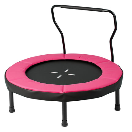 Bērnu iekštelpu batuts ar noņemamu rokturi, 102 cm, rozā