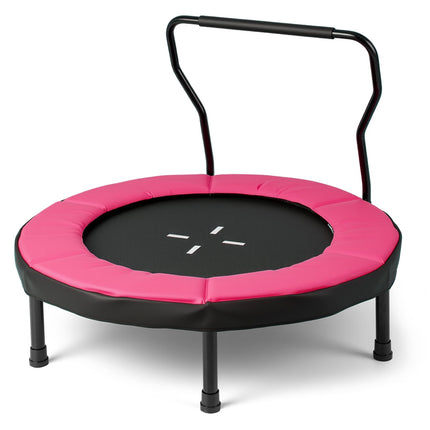 Bērnu iekštelpu batuts ar noņemamu rokturi, 102 cm, rozā