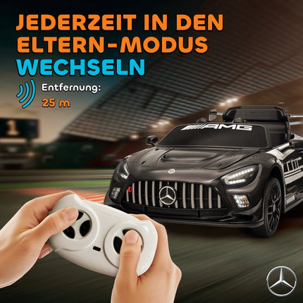 Bērnu braucamā automašīna, 12 V akumulators, LED gaismas, mūzika, melna