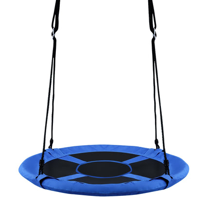 Bērnu apaļās ligzdas šūpoles, 100 cm, regulējama virve, 150 kg celtspēja