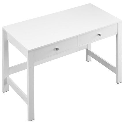 Kids Study Desk with 2 Drawers, White MDF, 39 Inch