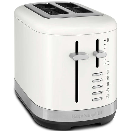 KitchenAid pilnībā metāla 2 šķēļu tosteris ar 7 iestatījumiem, porcelāns