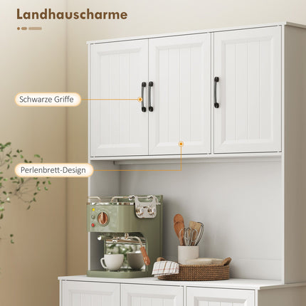 Virtuves pieliekamā skapis, 180,5 cm, regulējami plaukti, MDF, balts