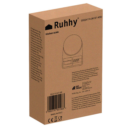 Virtuves svari 10 kg Ruhhy 24174