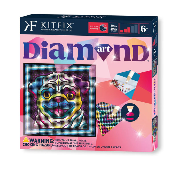 Kitfix DIY dimanta mākslas mopsa komplekts