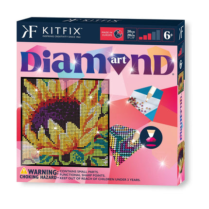 Kitfix DIY dimanta mākslas komplekts saulespuķei