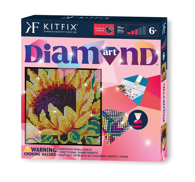 Kitfix DIY dimanta mākslas komplekts saulespuķei