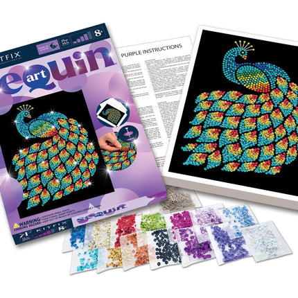 Kitfix DIY komplekts ar fliteriem un violetu pāvu