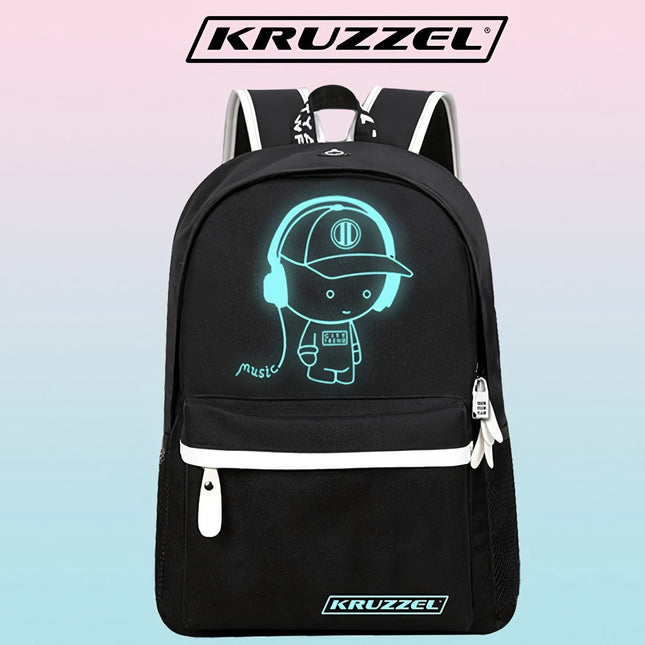 Kruzzel 19374 USB spīdoša mugursoma