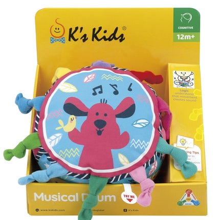 Kskids aktivitāšu rotaļlieta Mīkstais muzikālais bungas