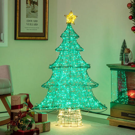 Mākslīgā LED Ziemassvētku eglīte 123 cm, 520 gaismiņas, zvaigzne
